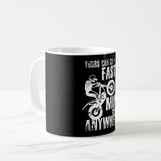 Moto Trialbike Kaffeetasse (Vorderseite Links)