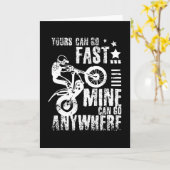 Moto Trialbike Karte (Gelbe Blume)