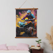 moto Wandteppich Mit Holzrahmen (Schlafzimmer)