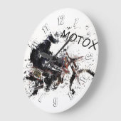 Moto-x-Race Große Wanduhr (Winkel)