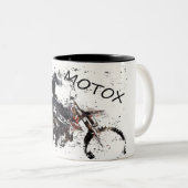 Moto-x-Race Zweifarbige Tasse (VorderseiteRechts)