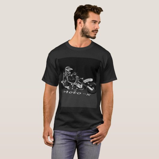 Moto-x Racer - Motocross Racing T-Shirt (Vorne ganz)