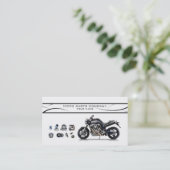 Moto zerteilt stilvolle Visitenkarte (Stehend Vorderseite)