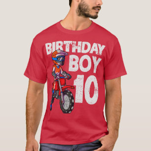 Motocross 10. Geburtstag MX 10 Jahre altes Dirt Bi T-Shirt