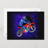 Motocross 203 postkarte (Vorne/Hinten)