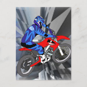 Motocross 204 postkarte