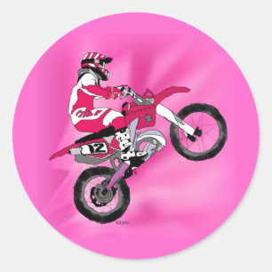 Motocross 303 runder aufkleber