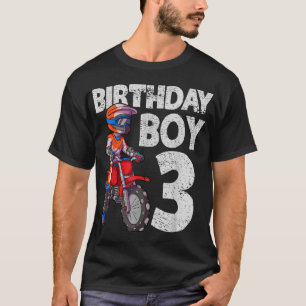 Motocross 3. Geburtstag Kinder MX 3 Jahre alter Di T-Shirt