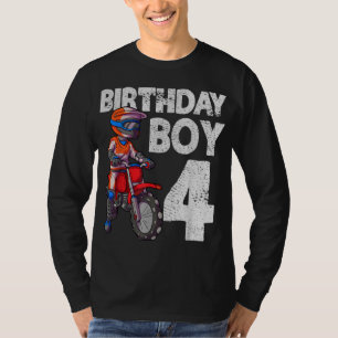 Motocross 4. Geburtstag Kinder MX 4 Jahre alt Dirt T-Shirt