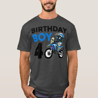 Motocross 4. Geschenk 4 Jahre Altes Dirt Bike Gebu T-Shirt