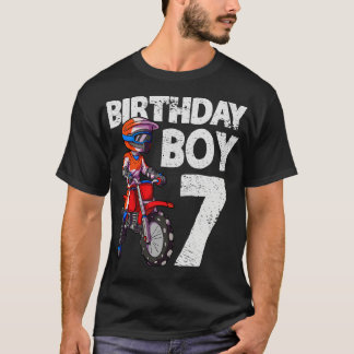 Motocross 7. Geburtstag Kinder MX 7 Jahre alte Dir T-Shirt