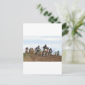 Motocross Action Postkarte (Stehend Vorderseite)