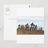 Motocross Action Postkarte (Vorne/Hinten)