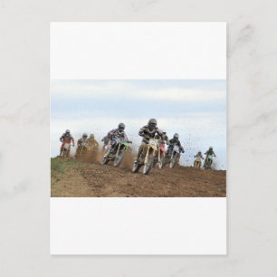 Motocross Action Postkarte