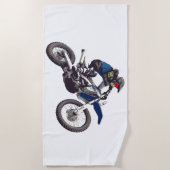 MOTOCROSS Badetuch. Strandtuch (Vorderseite)