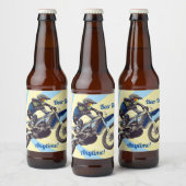 Motocross Bierflaschenetikett (Flaschen)