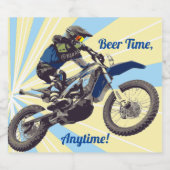 Motocross Bierflaschenetikett (Einzelnes Label)