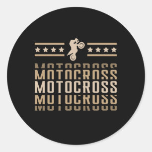 Motocross Bike Motorrad Biker Dirt Funny Geschenk Runder Aufkleber