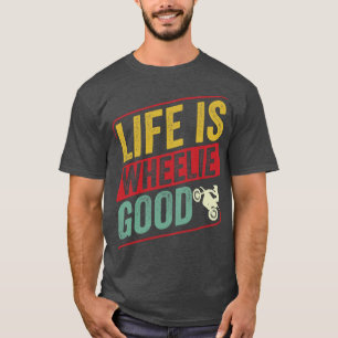 Motocross Biker Dirt Bike Motorrad Leben ist Rad T-Shirt