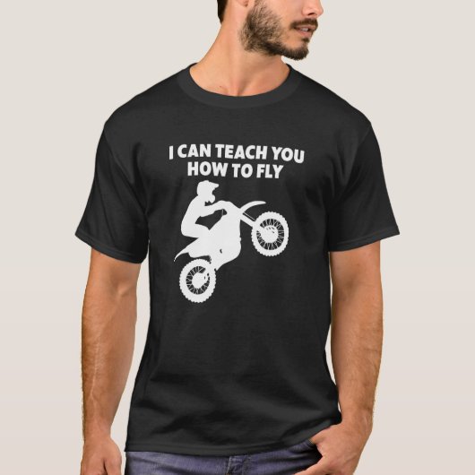 Motocross Biker Dirt Bike Motorrad Unterricht T-Shirt (Vorderseite)