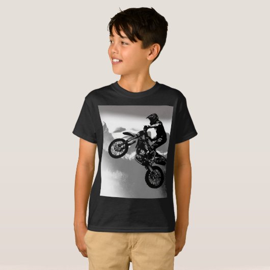 Motocross Biker - Rocky Mountains T - Shirt (Vorne ganz)