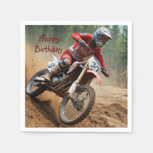 Motocross Birthday Serviette