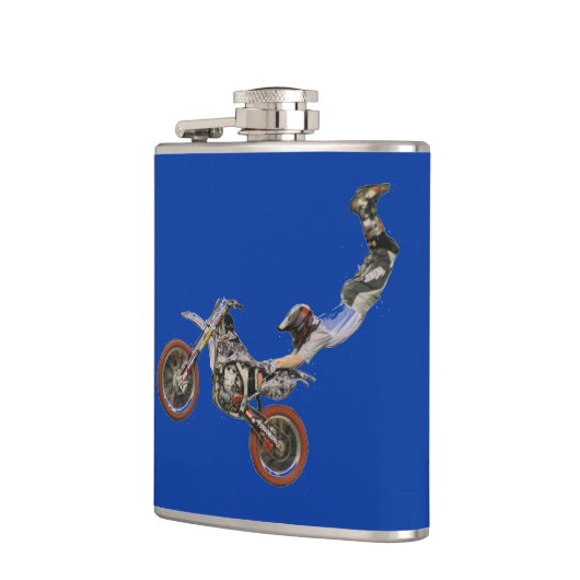 motocross blau flachmann (Links)