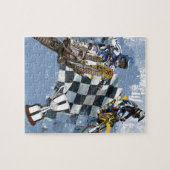 Motocross-Blau-Träume Puzzle (Horizontal)