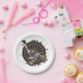 Motocross-Bremsung Pappteller (Party)