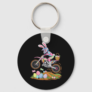 Motocross Bunny Dirt Bike Ostern Motorrad Männer B Schlüsselanhänger