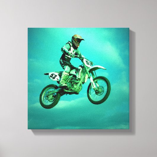 Motocross Canvas Print Leinwanddruck (Vorderseite)
