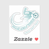 Motocross-Crossbike Aufkleber (Blatt)