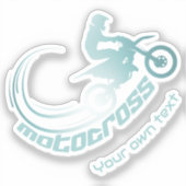 Motocross-Crossbike Aufkleber (Vorderseite)