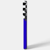 Motocross Custom Dirt Bike Number Plate auf blau Case-Mate iPhone Hülle (Rückseite / Links)