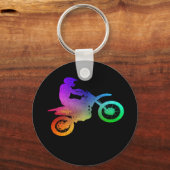 Motocross Dirt Bike Adventure Schlüsselanhänger (Vorderseite)