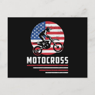 Motocross Dirt Bike Biker Motorrad Funny Gift Postkarte