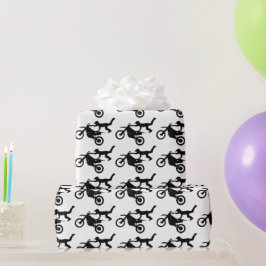 Motocross Dirt Bike Birthday Party Wrapping Paper Geschenkpapier