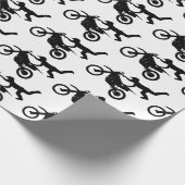 Motocross Dirt Bike Birthday Party Wrapping Paper Geschenkpapier (Ecke)