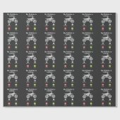 Motocross Dirt Bike Brake Off Road Dirtbike Rider Geschenkpapier (Flach)