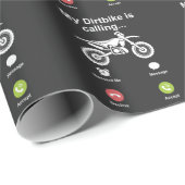 Motocross Dirt Bike Brake Off Road Dirtbike Rider Geschenkpapier (Rolleneckpunkt)