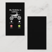 Motocross Dirt Bike Brake Off Road Dirtbike Rider Visitenkarte (Vorne/Hinten)