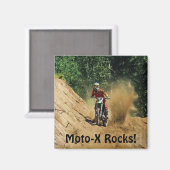 Motocross Dirt-Bike Champion Race Magnet (Vorderseite/Rückseite)