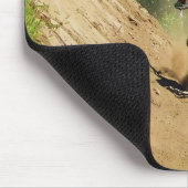 Motocross Dirt-Bike Champion Race Mousepad (Ecke)