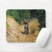 Motocross Dirt-Bike Champion Race Mousepad (Mit Mouse)