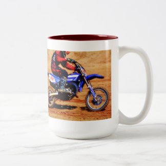 Motocross Dirt-Bike Champion Racer 4 Zweifarbige Tasse