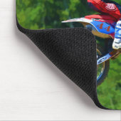 Motocross Dirt-Bike Champion Racer Mousepad (Ecke)