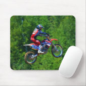 Motocross Dirt-Bike Champion Racer Mousepad (Mit Mouse)