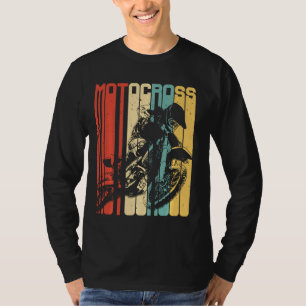 Motocross Dirt Bike Fahrer Retro Vintage Motorrad T-Shirt