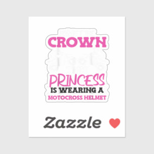 Motocross Dirt Bike Girl Aufkleber