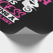 Motocross Dirt Bike Girl Geschenkpapier (Ecke)